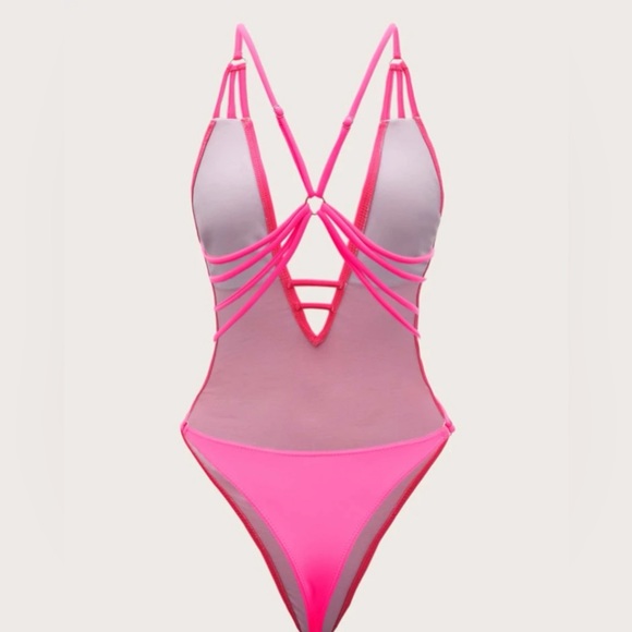 O-ring Detail Backless One Piece Swimsuit. NWOT - Picture 2 of 5